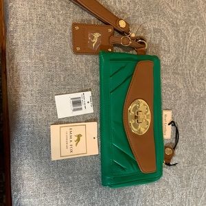 Emma Fox leather travel wallet - brand new - tags included, just fell off